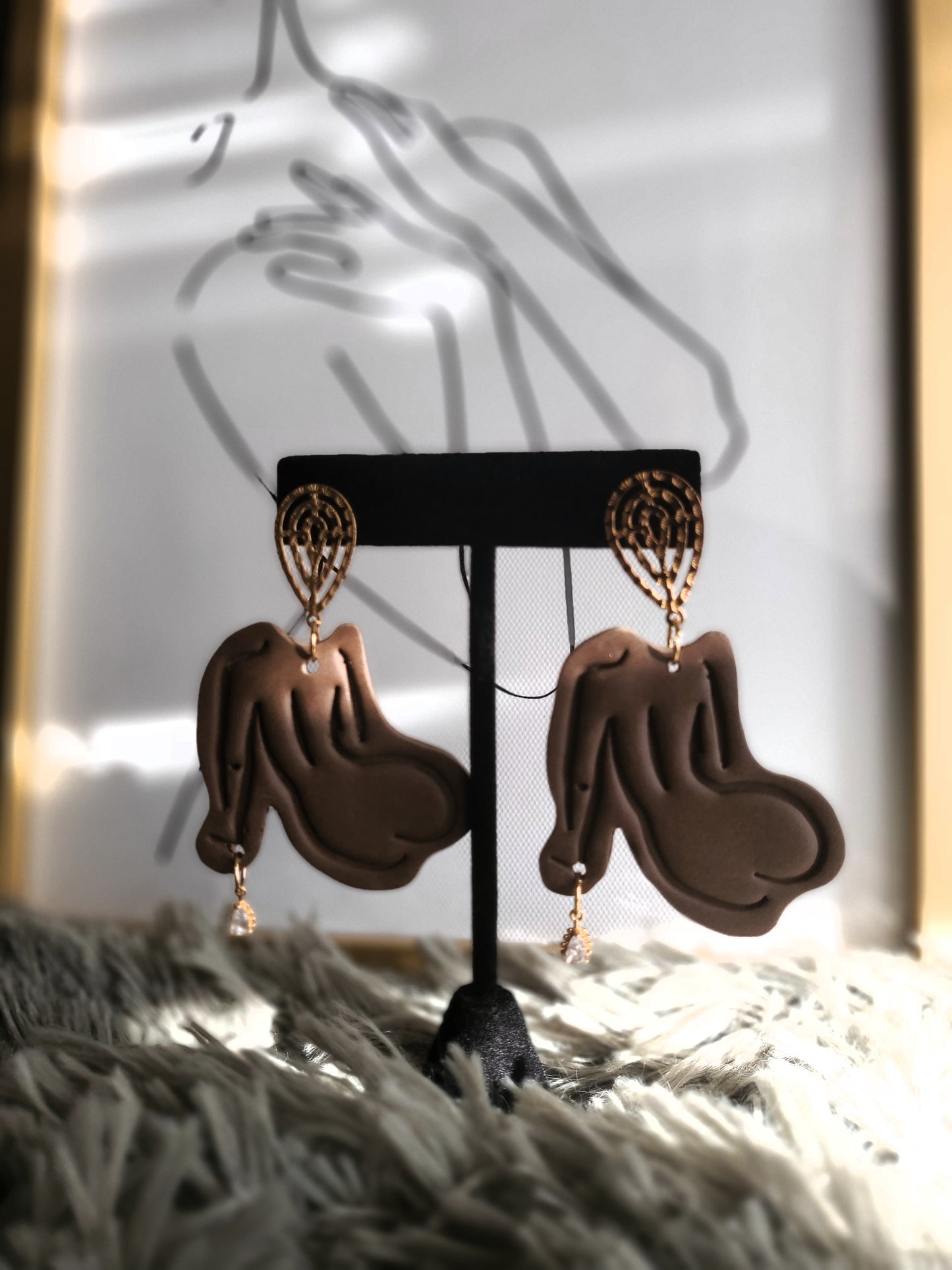 SILHOUETTE- Polymer Clay Earrings