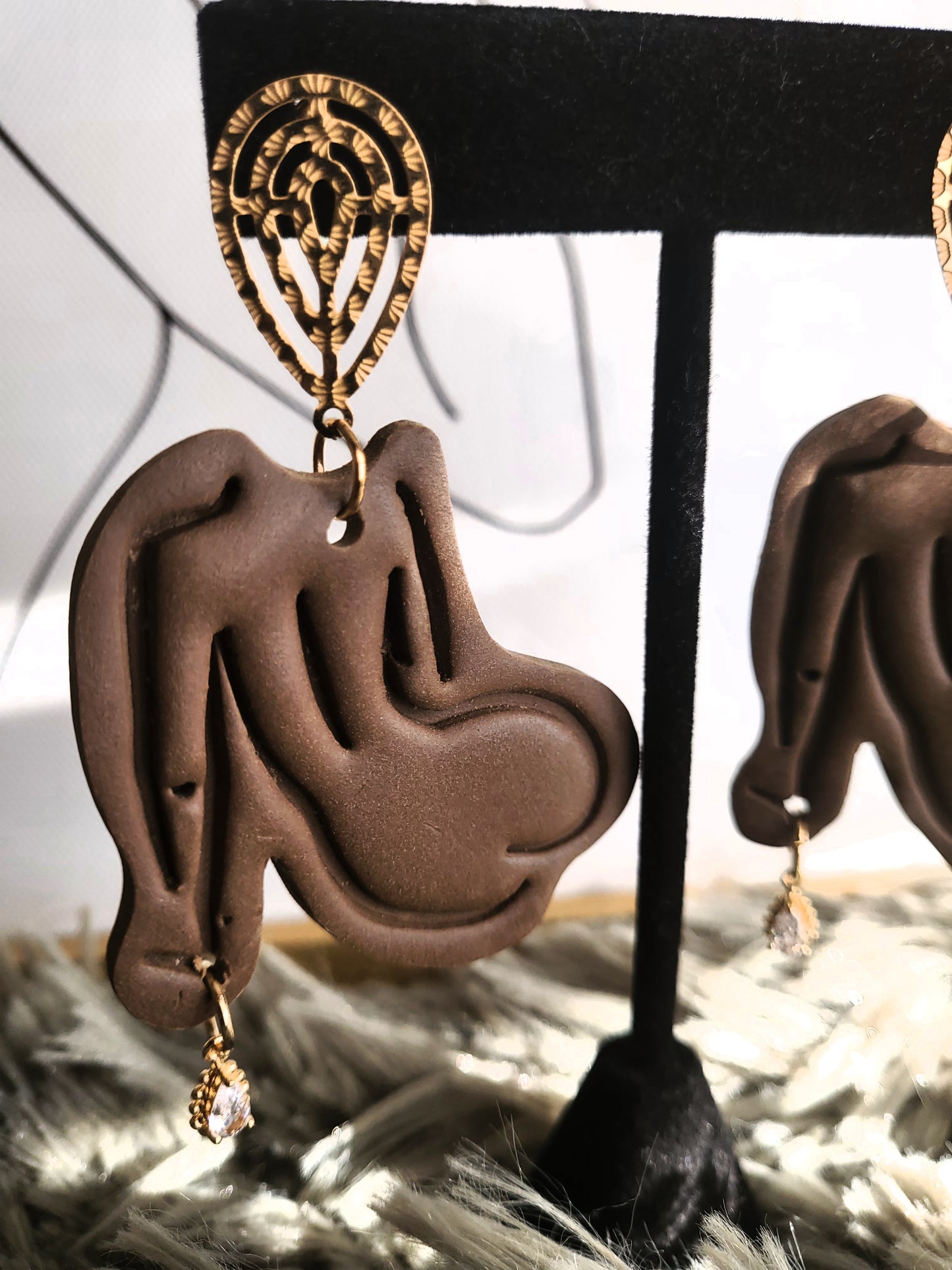 SILHOUETTE- Polymer Clay Earrings