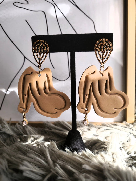 SILHOUETTE- Gaia- Polymer Clay Earrings