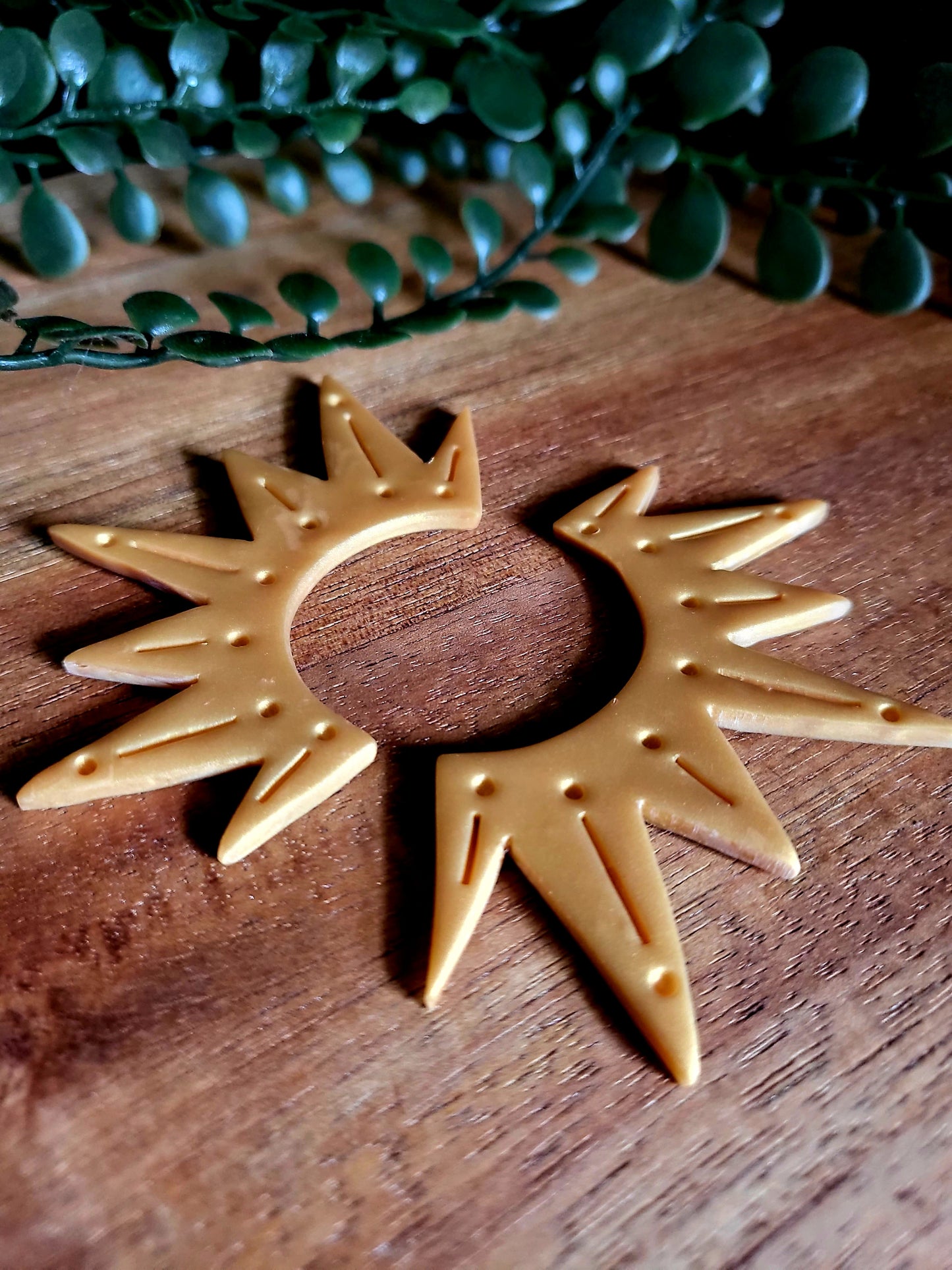 SUNBURST- Polymer Clay Stud Earrings