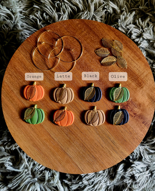 PICK YOUR OWN PUMPKIN- Polymer Clay Earrings